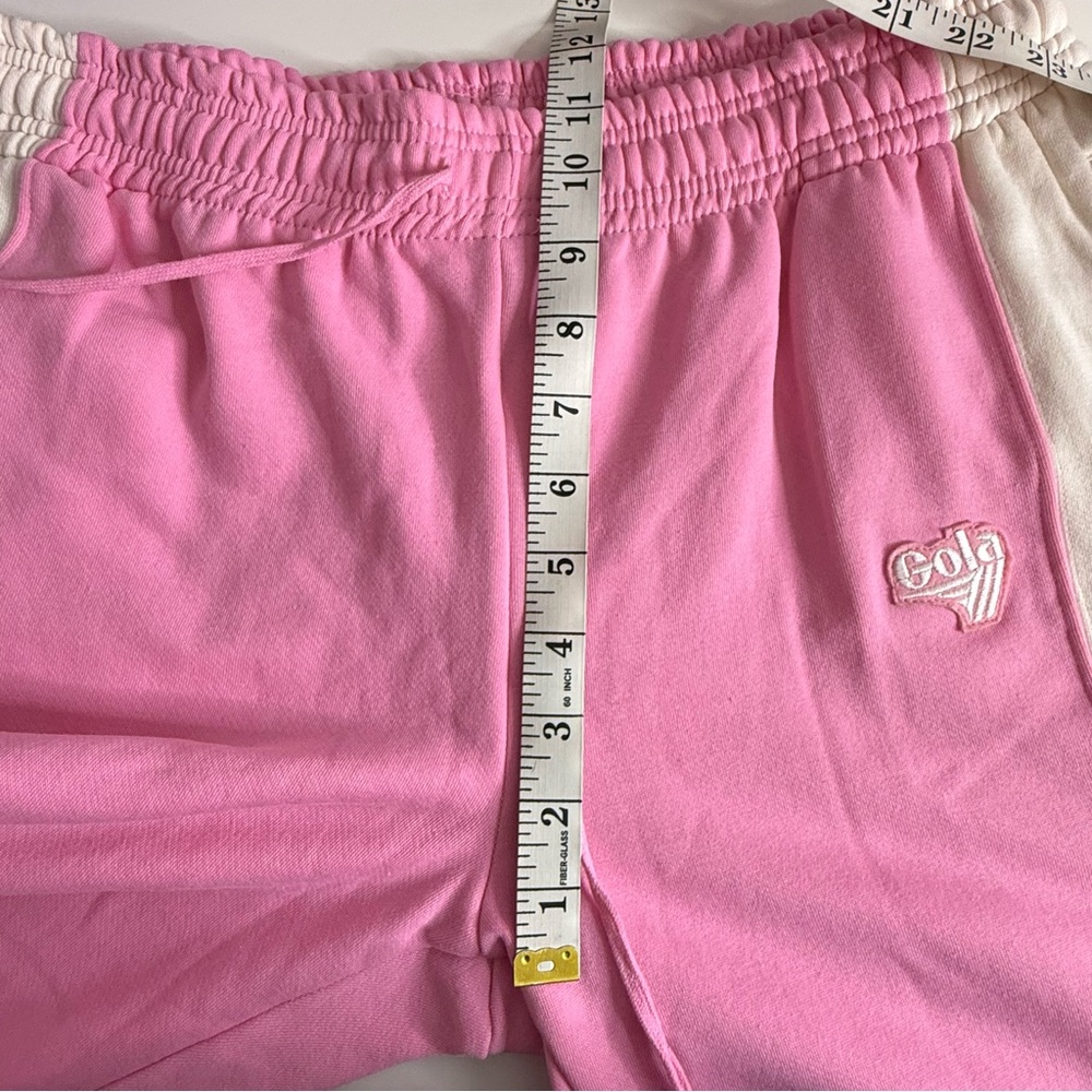 Gola X Anthropologie Pink and White Joggers NWT $98 Small - Picture 11 of 12